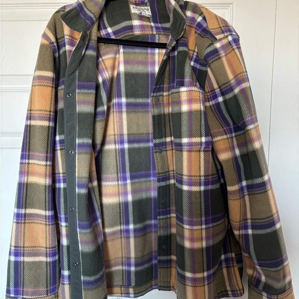 Aigner Plaid Jacket in Green and Purple